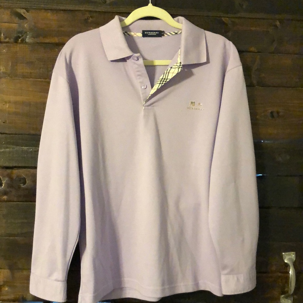 Burberry long sleeve polo